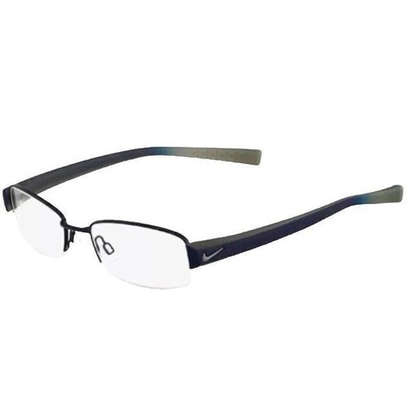 NIKE 8073 022  Half Rimless Eyeglasses Frames Only  50-18-140 Retro - Picture 1 of 8